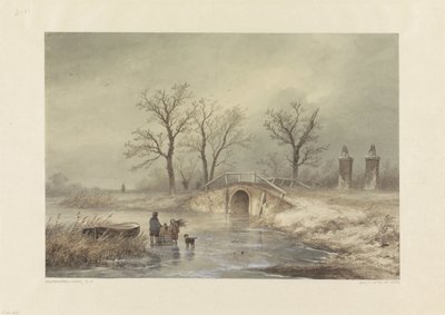 Talvimaisema tekijältä Johannes Franciscus Hoppenbrouwers