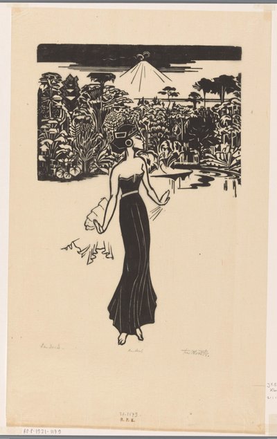 Danseres (alkuperäinen nimi esineessä) tekijältä Johannes Frederik Engelbert ten Klooster (signed by artist)