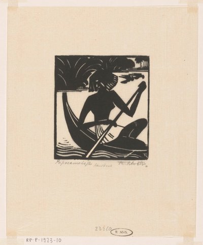 Papoeameisje (alkuperäinen nimi esineessä) tekijältä Johannes Frederik Engelbert ten Klooster (signed by artist)