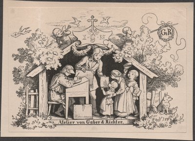 Studio by Gaber  Richter tekijältä Johannes Heinrich & Gaber August (1823 1894) Richter