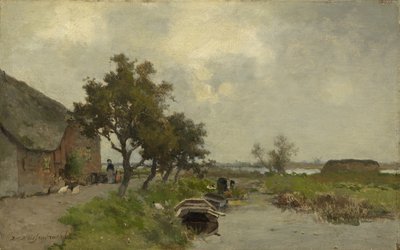 Pesuvaatteet, n. 1850-80 tekijältä Johannes Hendrik Weissenbruch