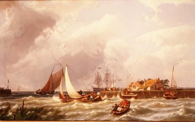 Harbour Mouth tekijältä Johannes Hermann Barend Koekkoek