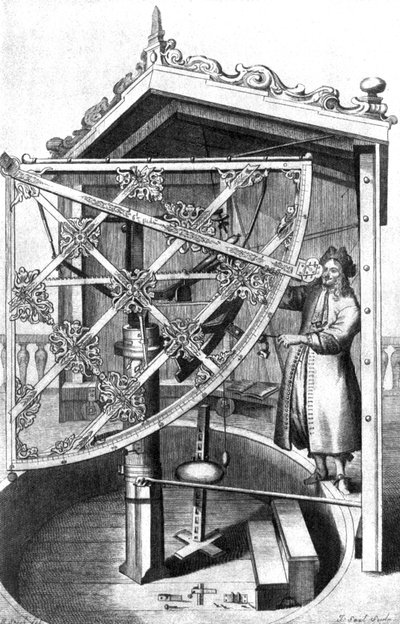 Tähtitieteilijä observatoriossaan tekijältä Johannes Hevelius