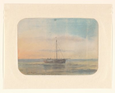 Purjealus tekijältä Johannes Huygens (signed by artist)