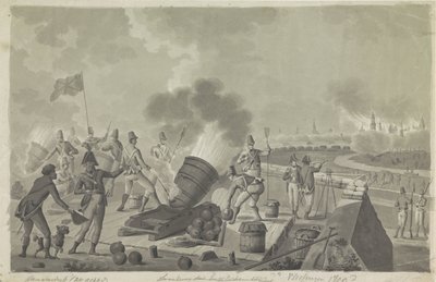 Britit pommittivat Vlissingeniä 1809 tekijältä Johannes Jelgerhuis (possibly)