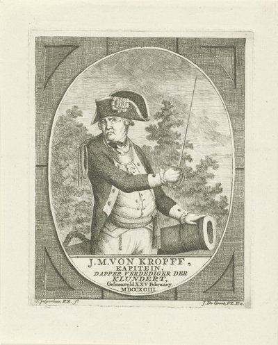 Joachim Maurits von Kropffin muotokuva tekijältä Johannes Jelgerhuis