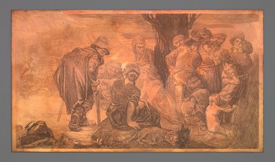 Ryhmä miehiä ja naisia ​​puussa tekijältä Johannes Josephus Aarts