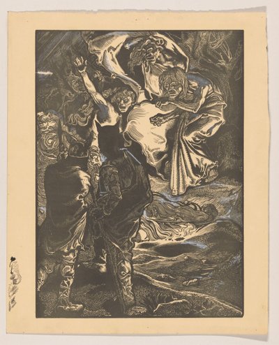 Macbeth ja Banquo tapaavat kolme noitaa tekijältä Johannes Josephus Aarts