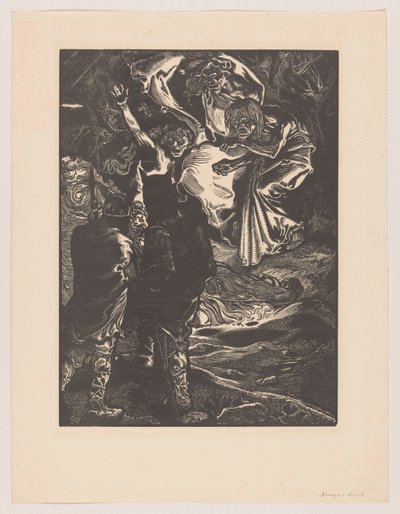 Macbeth ja Banquo tapaavat kolme noitaa tekijältä Johannes Josephus Aarts