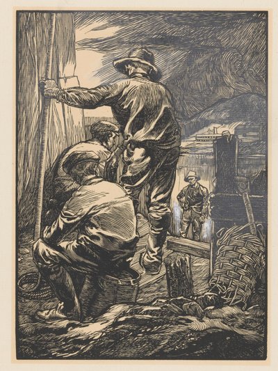 Neljä työntekijää veden äärellä tekijältä Johannes Josephus Aarts