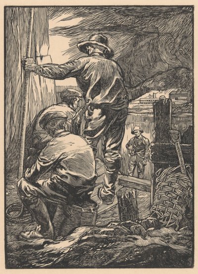 Neljä työntekijää veden äärellä tekijältä Johannes Josephus Aarts