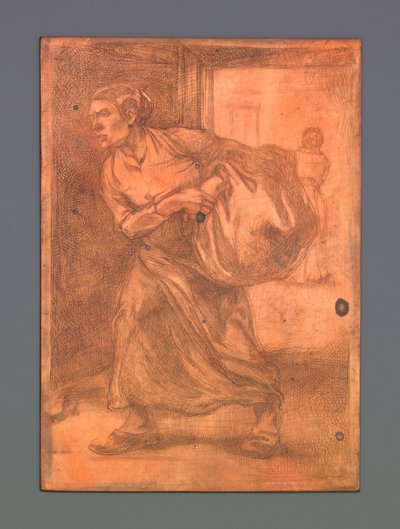 Nainen kantaa paalia tekijältä Johannes Josephus Aarts