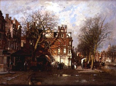 Capriccio Näkymä kaupunkiin tekijältä Johannes Karel Christian Klinkenberg