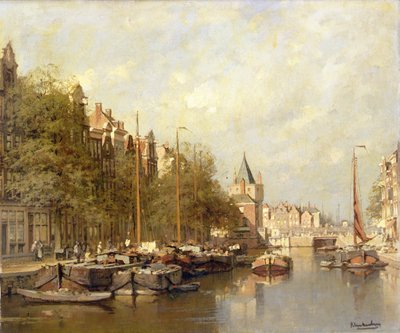 Schreierstoren, Amsterdam (öljy kankaalle) tekijältä Johannes Karel Christian Klinkenberg