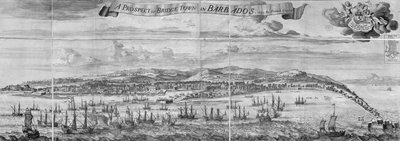 Näkymä Bridge Towniin Barbadoksella tekijältä Johannes Kip