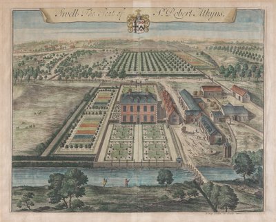 Swell, The Seat of Sir Robert Atkyns, [1712] julkaistiin uudelleen 1768. tekijältä Johannes Kip