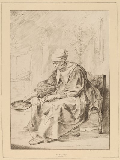 Pannukakkunainen, 1768. tekijältä Johannes Kornlein