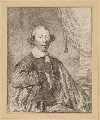 Istuvan miehen muotokuva, 1771. tekijältä Johannes Kornlein