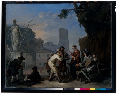Taverna Piazzalla tekijältä Johannes Lingelbach