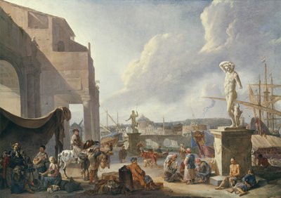 Italian satama tekijältä Johannes Lingelbach