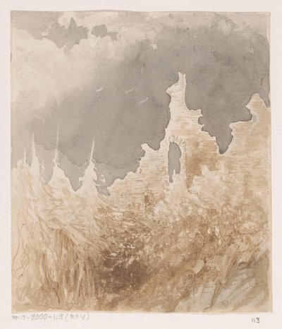 Raunio puiden välissä tekijältä Johannes Tavenraat (signed by artist)
