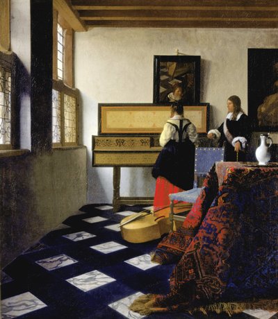 Die Musikstunde tekijältä Johannes Vermeer