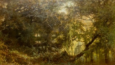 Saksa: Der Teich in Osterbeek Oosterbeekin lampi tekijältä Johannes Warnardus Bilders