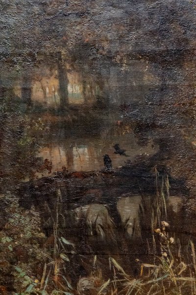 Saksa: Der Teich in Osterbeek Oosterbeekin lampi tekijältä Johannes Warnardus Bilders