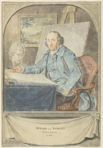 Gerard van Nijmegenin muotokuva tekijältä Johannes Zacharias Simon Prey