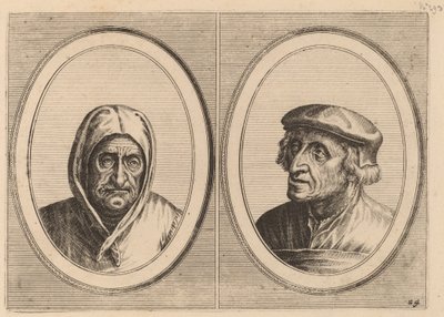 "Aecht Sonder-ziel" ja "Heertje Al-te-mooy" tekijältä Johannes and Lucas van Doetechum after Pieter Bruegel the Elder