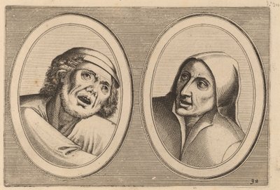 "Harme Snap-op" ja "Keursje-sonder-naed" tekijältä Johannes and Lucas van Doetechum after Pieter Bruegel the Elder