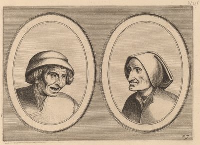 "Keesje Licht-hart" ja "Verblinde Swaen" tekijältä Johannes and Lucas van Doetechum after Pieter Bruegel the Elder