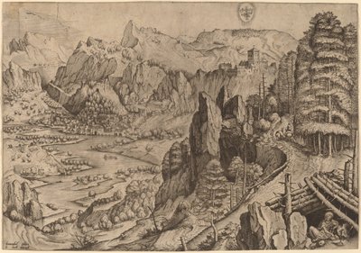 Katuva Magdaleena tekijältä Johannes and Lucas van Doetechum after Pieter Bruegel the Elder