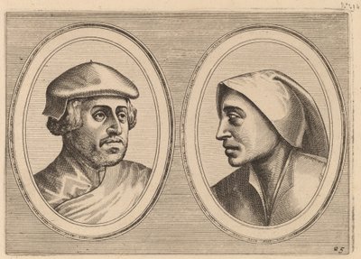 "Sincere Lammert" ja "Deughdighe Geertruyd" tekijältä Johannes and Lucas van Doetechum after Pieter Bruegel the Elder