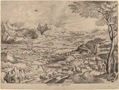 Maalaismaisia ​​huolenaiheita tekijältä Johannes and Lucas van Doetechum after Pieter Bruegel the Elder