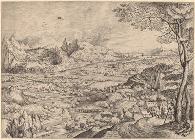Maalaismaisia ​​huolenaiheita tekijältä Johannes and Lucas van Doetechum after Pieter Bruegel the Elder