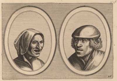 "Woman Verneem-al" ja "Hans de Pluym-strijcker" tekijältä Johannes and Lucas van Doetechum after Pieter Bruegel the Elder