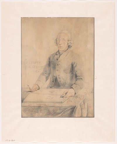 Pieter Pickéen muotokuva tekijältä Johannes de Koning (signed by artist)