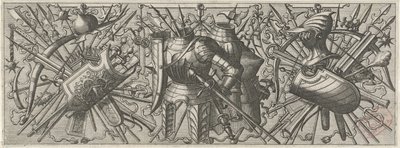 Fries met twee kurassen Panoplia sev armamentarium... (títol de la sèrie)finès tekijältä Johannes of Lucas van Doetechum