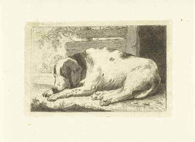 nukkuva koira tekijältä Johannes van Cuylenburgh