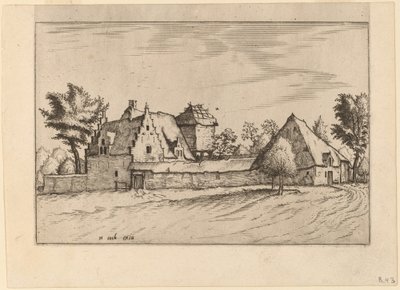 Maatilat tuomioistuimessa tekijältä Johannes van Doetechum, the Elder and Lucas