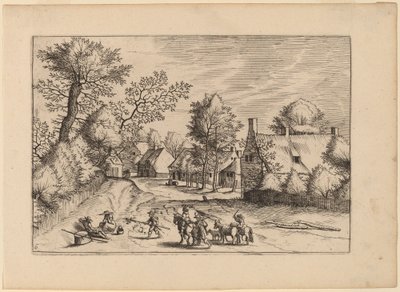Kylätie tekijältä Johannes van Doetechum, the Elder and Lucas
