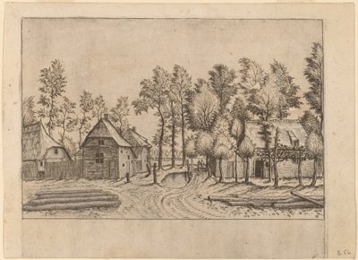 Kyläkatu tekijältä Johannes van Doetechum, the Elder and Lucas