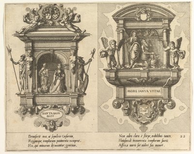 Cœnotaphiorum 22, 1563. Tekijät: Johannes van Doetecum I, Lucas van Doetecum. tekijältä Johannes and Lucas van Doetecum