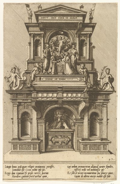 Cœnotaphiorum 27, 1563. Tekijät: Johannes van Doetecum I, Lucas van Doetecum. tekijältä Johannes and Lucas van Doetecum