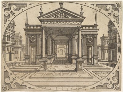 Lautas Scenographiae..., n. 1560. tekijältä Johannes van Doetecum I