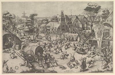 Pyhän Yrjön kermis, n. 1569, painettu 1601. tekijältä Johannes van Doetecum I
