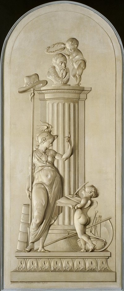 Vapauden allegoria tekijältä Johannes van Dregt (signed by artist)