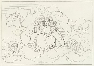 Taivaalliset meteorit, Paratiisi, Canto 30 (kaiverrus) tekijältä John (after) Flaxman