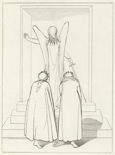 Kiirastulen portti, Kiirastuli, Canto 9 (kaiverrus) tekijältä John (after) Flaxman